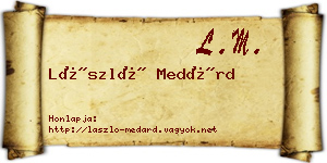 László Medárd névjegykártya
